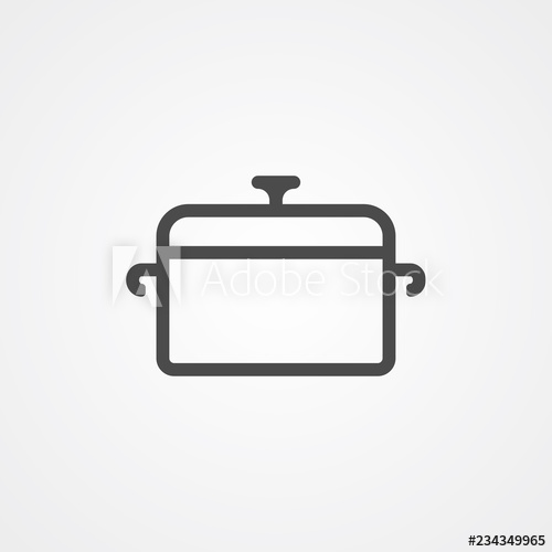 Cooking Pot Vector Icon Sign Symbol 500x500 Cooking Pot Vector Icon Sign Symbol