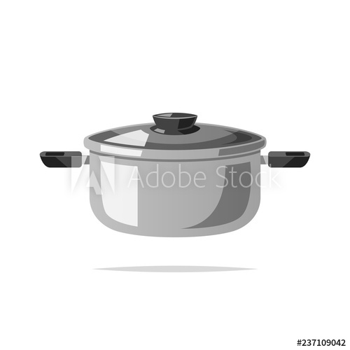 Cooking Pot Vector Isolated Illustration 500x500 Cooking Pot Vector Isolated Illustration