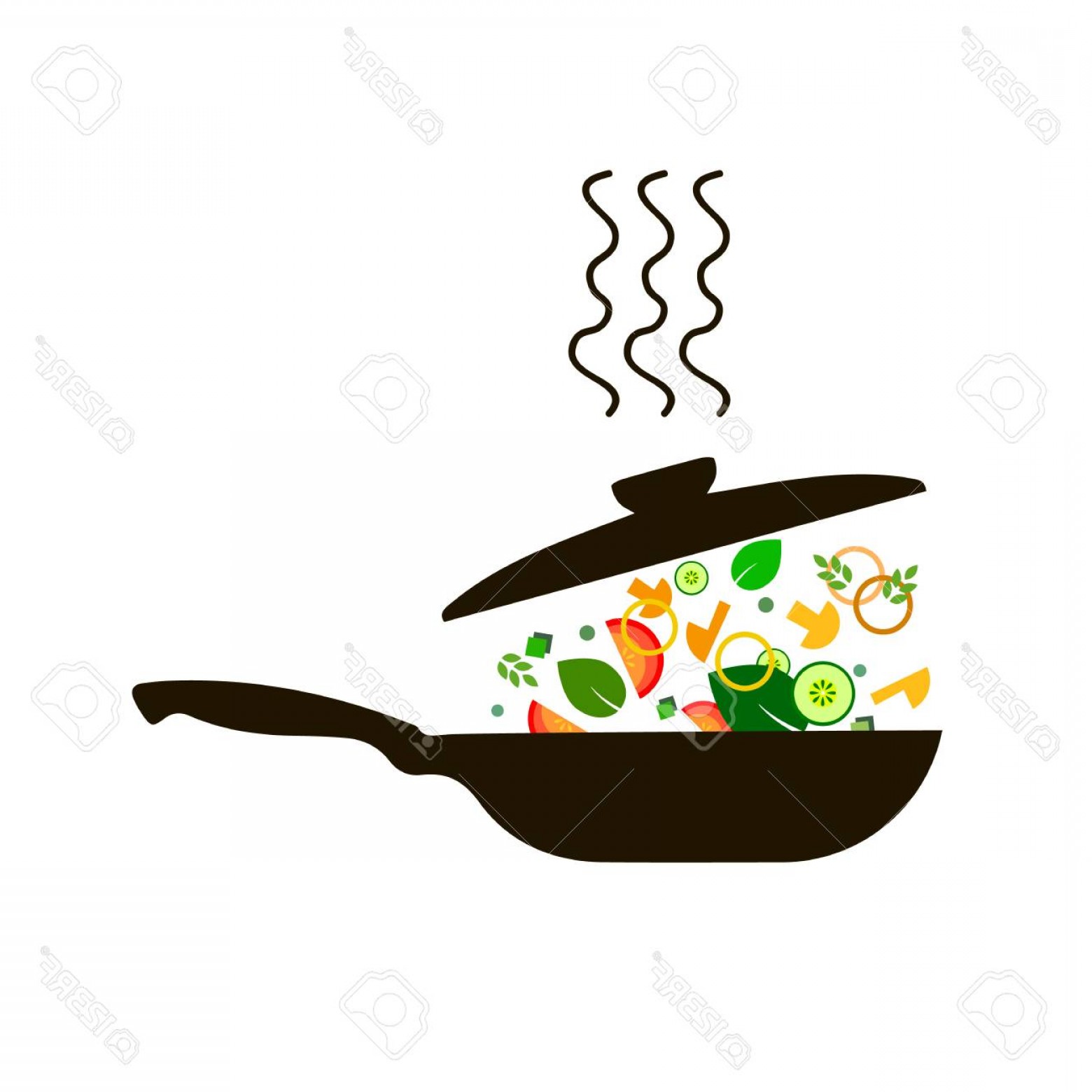 Photostock Vector Cooking Pan Saucepan Kitchen Food Illustration 1560x1560 Photostock Vector Cooking Pan Saucepan Kitchen Food Illustration