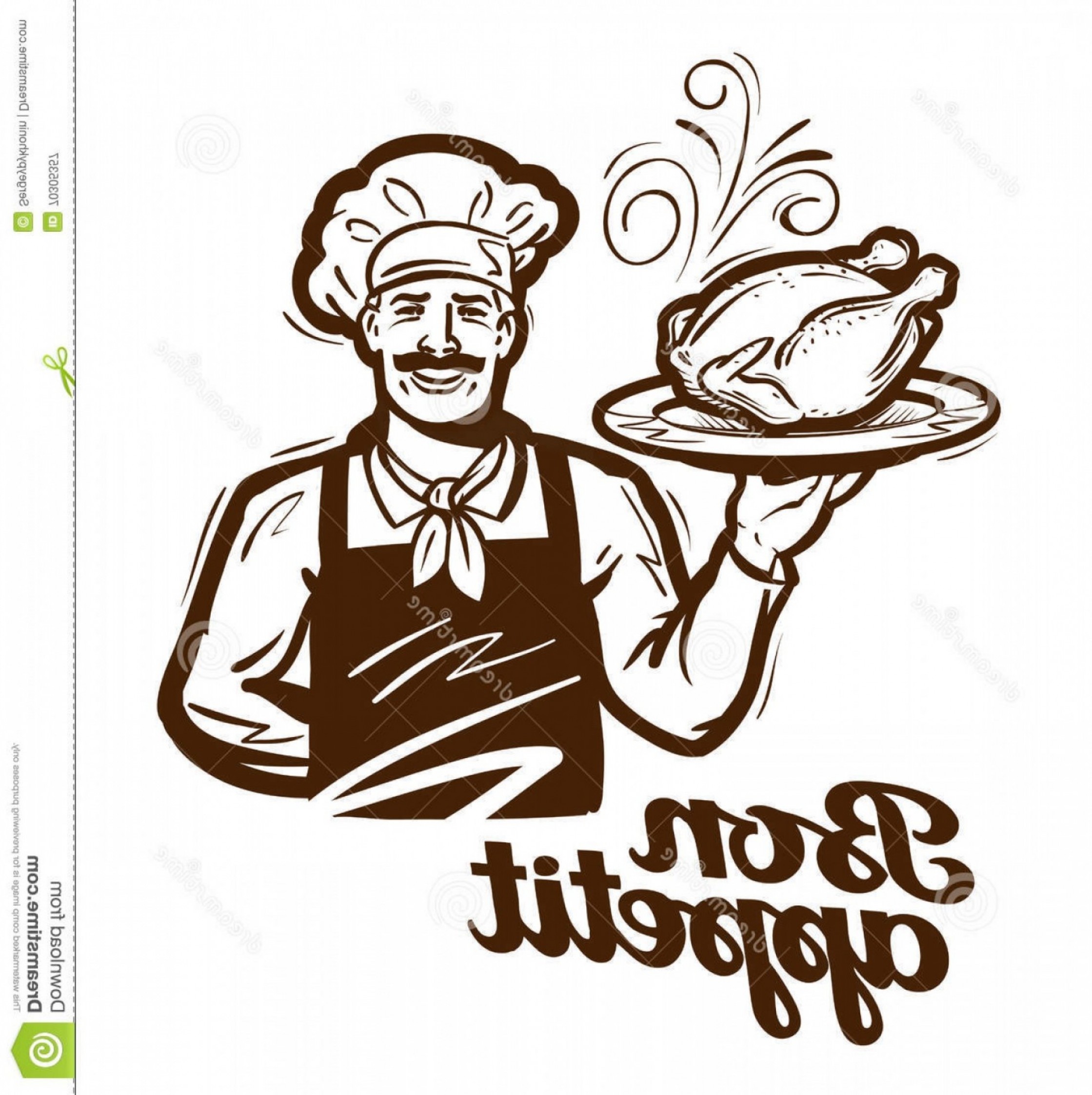 2239x2246 Stock Illustration Cooking Vector Logo Chicken Turkey Duck Icon