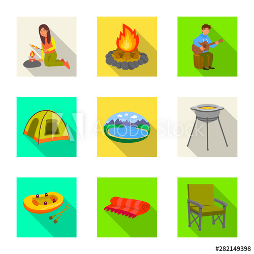 500x500 Vector Illustration Of Cookout And Wildlife Logo Collection