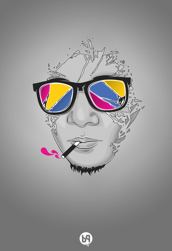 600x877 Cool Vector Art Portraits Bashooka