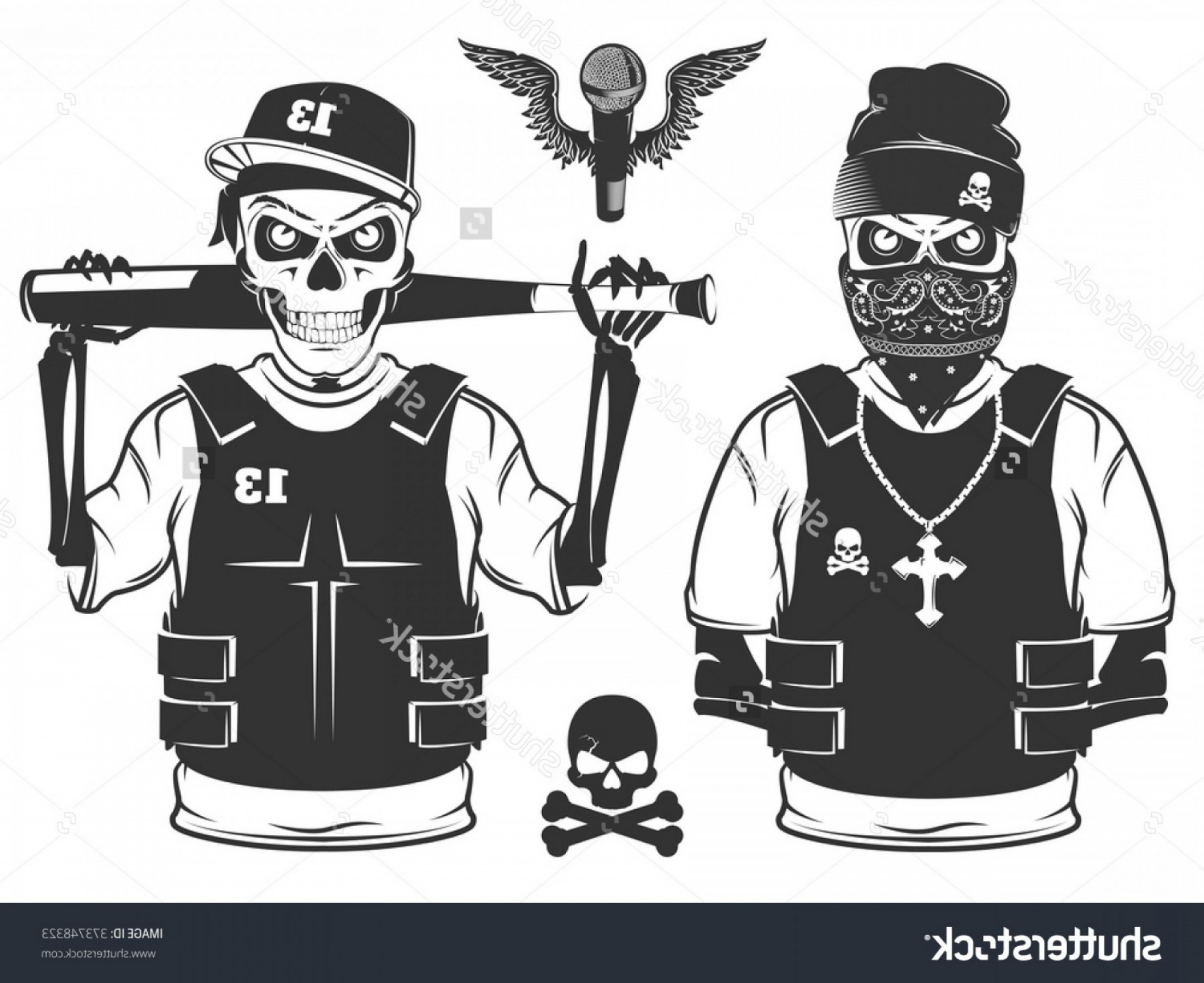 2592x2116 Graffiti Skull Vector Hip Hop Skull Graffiti Hd Hip Hop Vector Art