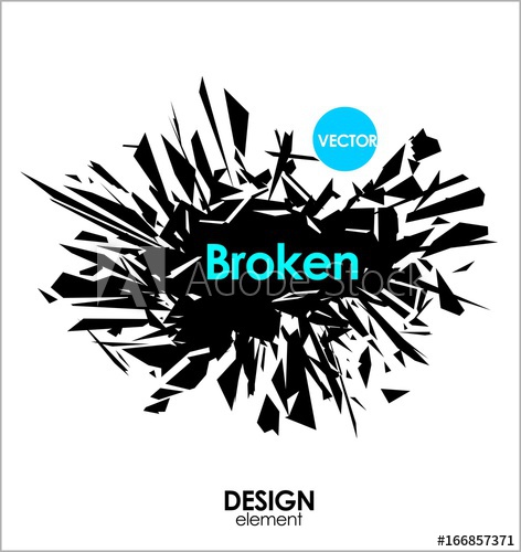 472x500 Broken Glass Or Big Bang Vector Cool Design Elements