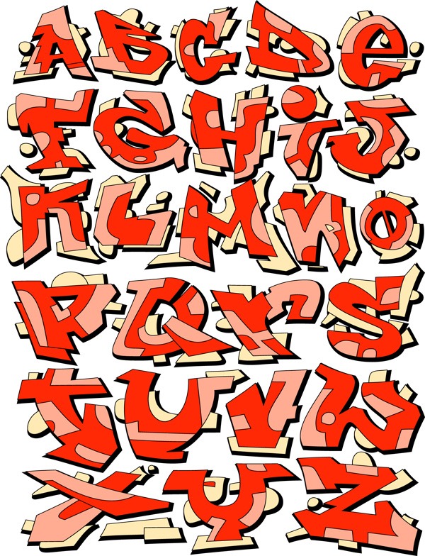 600x784 The Trend Of Creative Alphabet Vector Graphics My Free