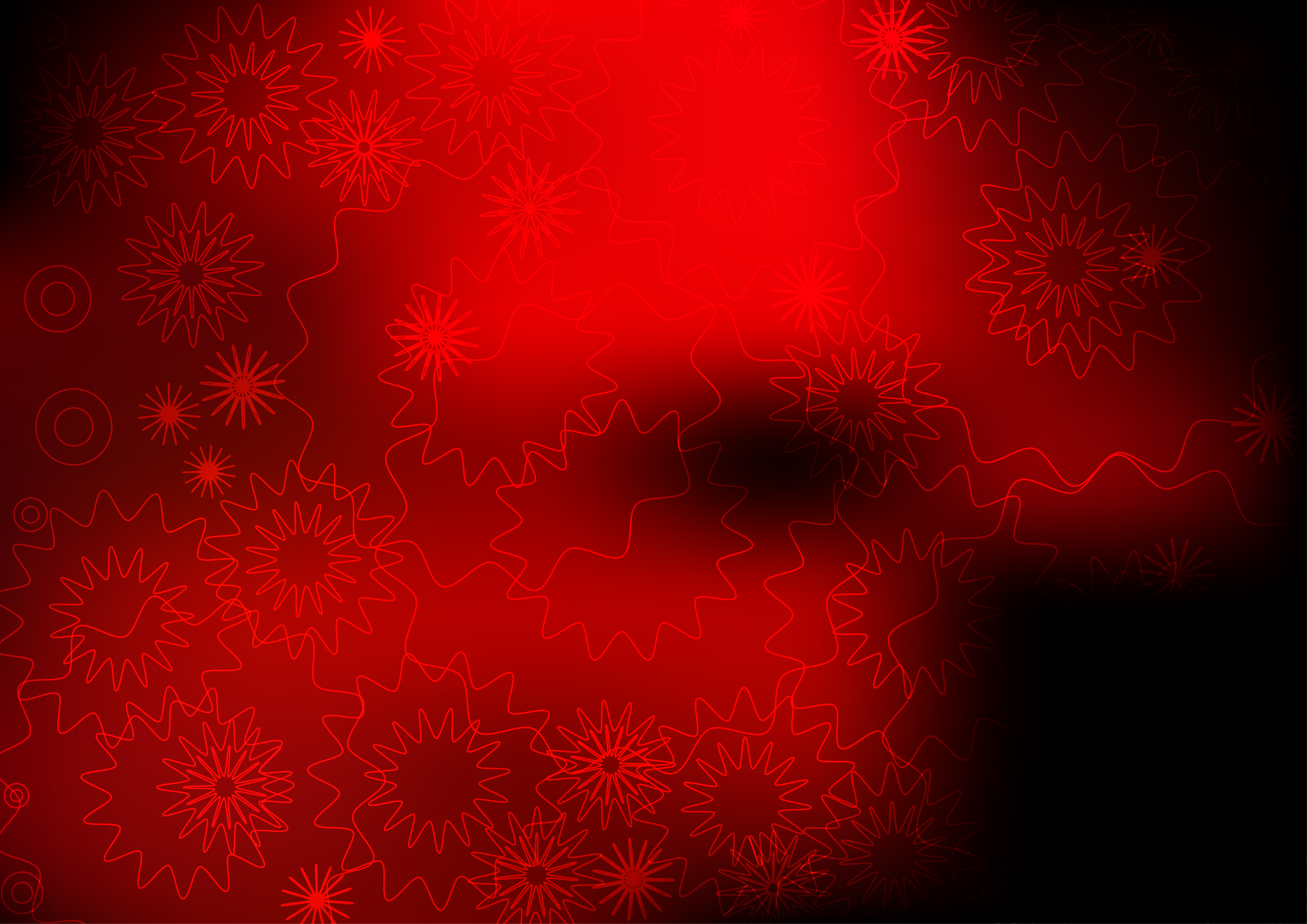 7016x4961 Abstract Shiny Cool Red Background Vector Graphic