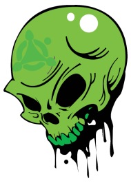 Toxic Skull Head Cool Vector Image Graffiti Funny Iphone 190x266 Toxic Skull Head Cool Vector Image Graffiti Funny Iphone