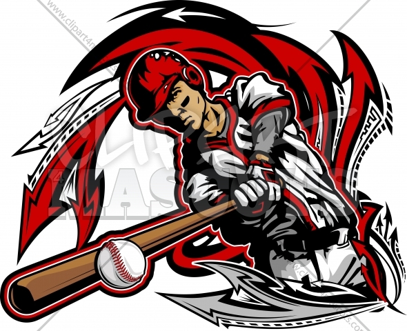 Cool Baseball Artwork Graphic Vector Logo 590x480 Cool Baseball Artwork Graphic Vector Logo