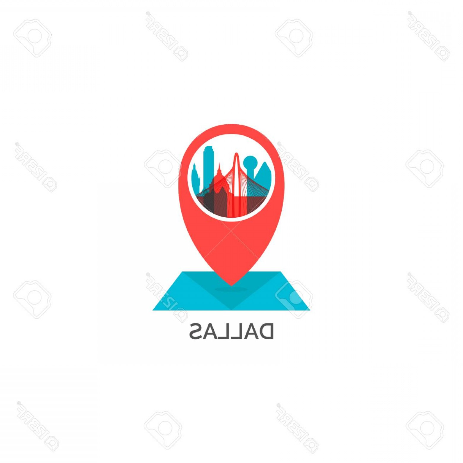 Photostock Vector Usa United States Of America Dallas City Skyline 1560x1560 Photostock Vector Usa United States Of America Dallas City Skyline