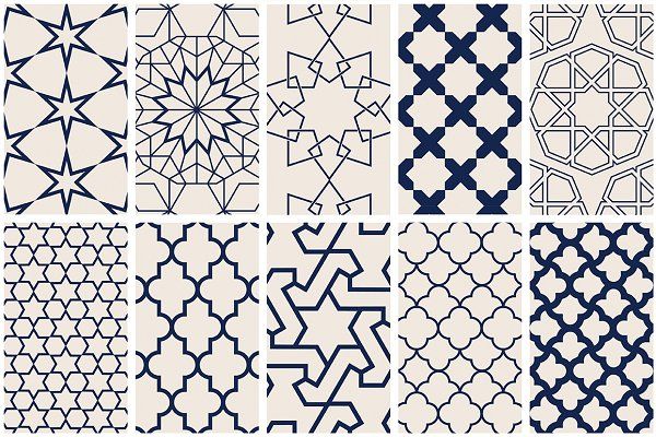Islamic Art Vector Patterns 600x400 Islamic Art Vector Patterns
