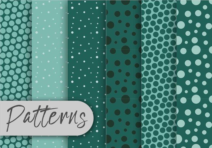 Cool Green Pattern Set Vector 700x490 Cool Green Pattern Set Vector