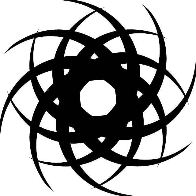 640x640 Symmetrical Star Shape Vector