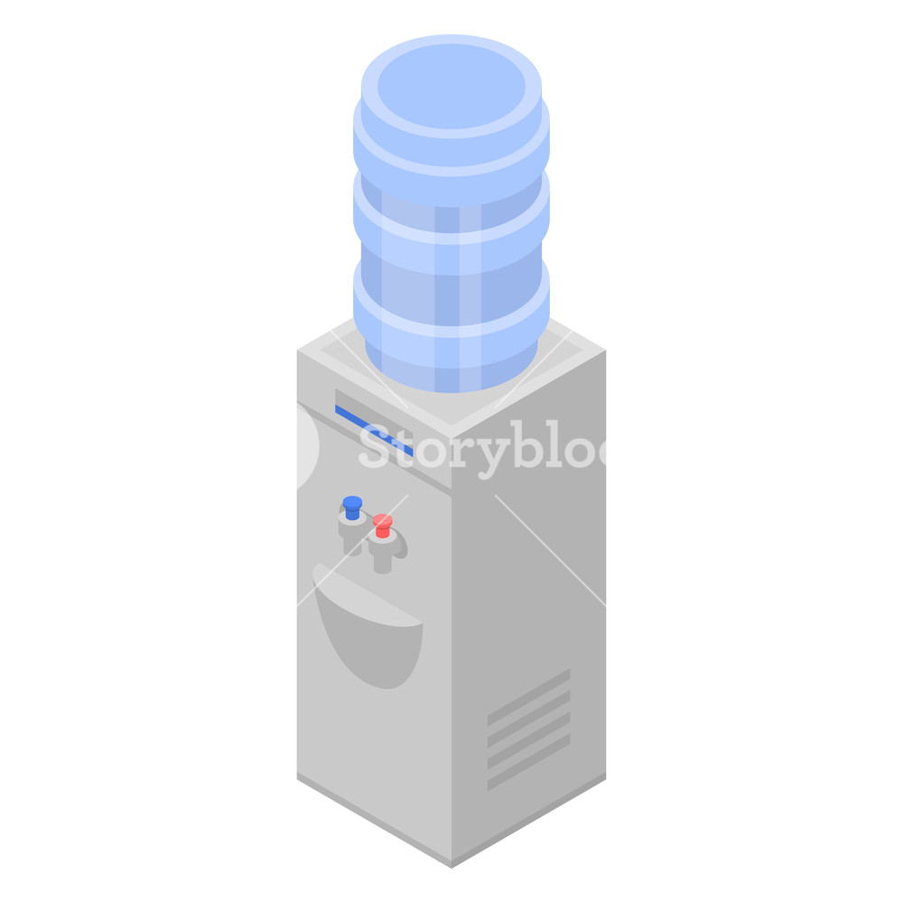 1000x1000 Office Water Cooler Icon Isometric Of Office Water Cooler Vector