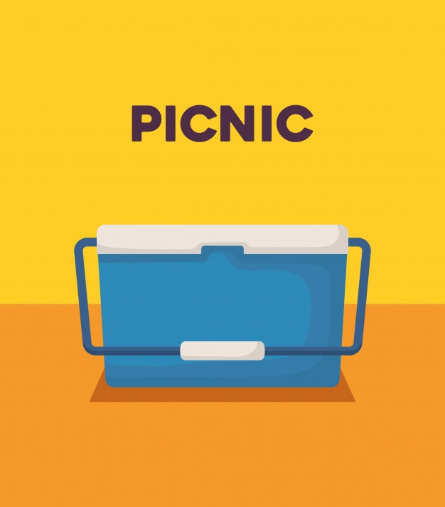 626x713 Picnic Design With Cooler Icon Vector Premium Download