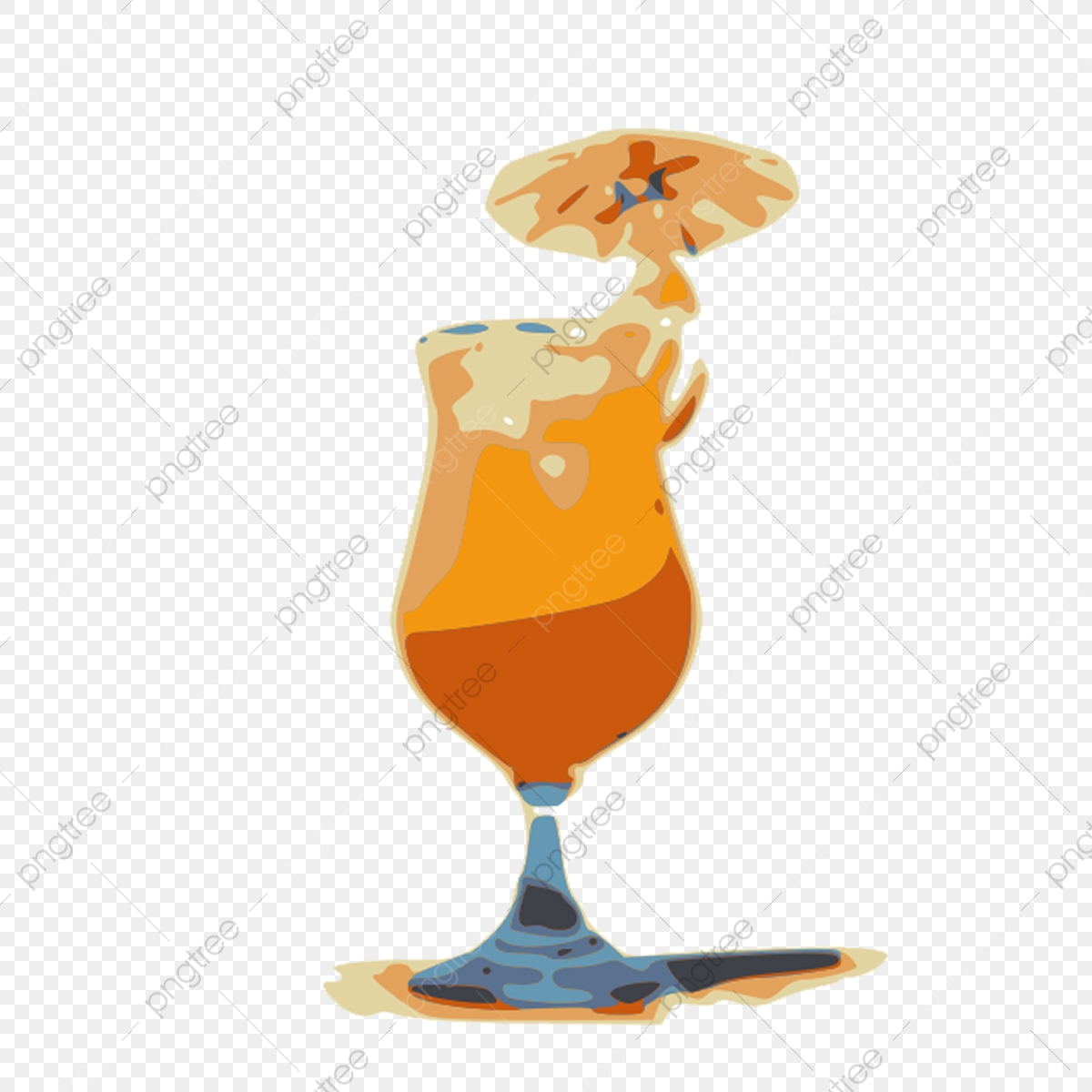 1200x1200 Mano De Pintura De Verano Copa Vector Bebida De