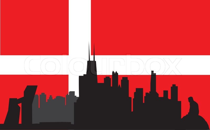 800x495 Copenhagen Skyline Stock Vector Colourbox