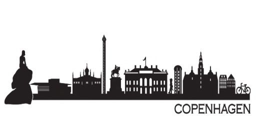 512x256 Q Essentials} Copenhagen Skyline Silhouette Scan N Cut