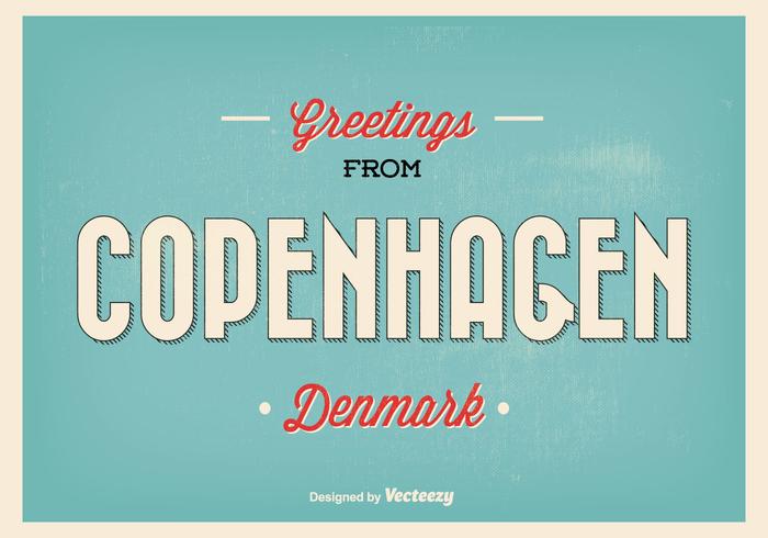 700x490 Retro Copenhagen Greeting Illustration