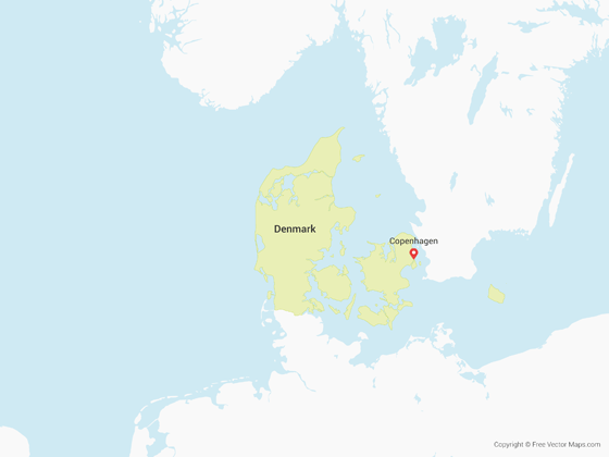560x420 Vector Maps Of Copenhagen Free Vector Maps