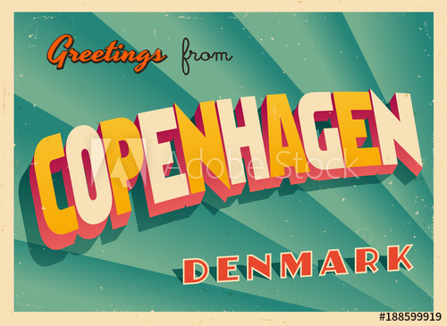 500x365 Vintage Touristic Greeting Card