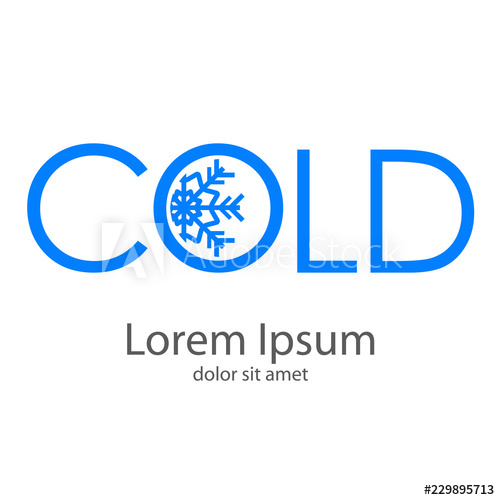 500x500 Logotipo Cold Con Copo De Nieve En Color Azul