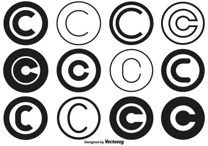 700x490 Vector Copyright Symbol Collection