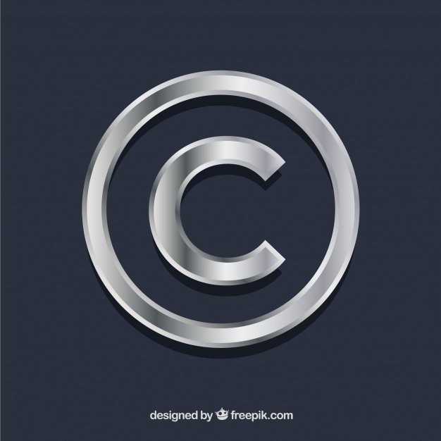 626x626 Copyright Symbol In Silver Color Vector Free Download