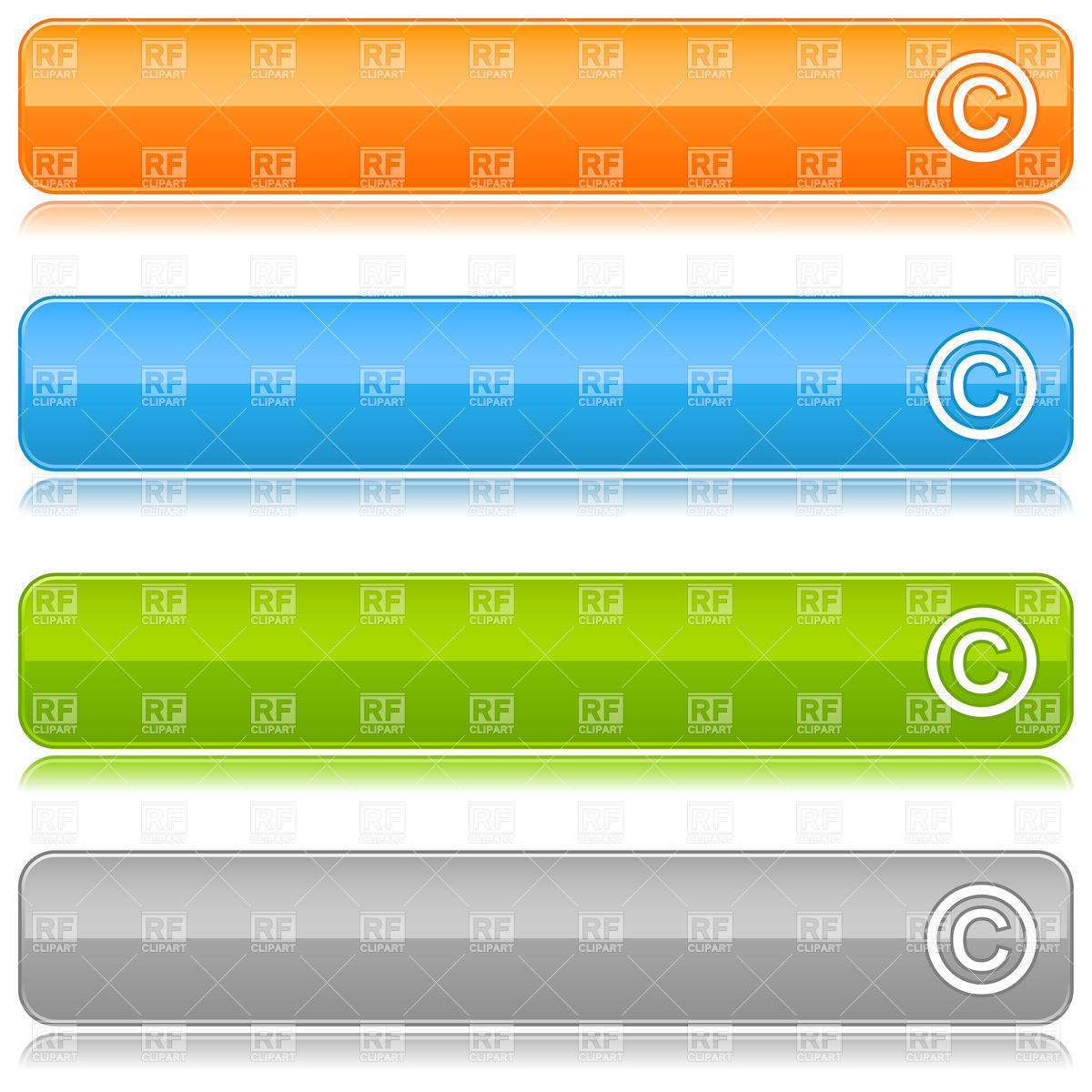 Long Color Button With Copyright Icon Vector Image Of Signs 1200x1200 Long Color Button With Copyright Icon Vector Image Of Signs