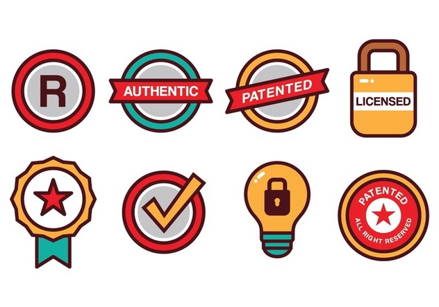 Patent And Copyright Icon Set Free Vector Download Cannypic 632x443 Patent And Copyright Icon Set Free Vector Download Cannypic