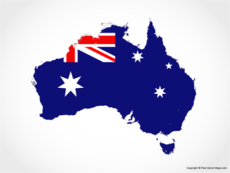 Vector Map Of Australia 460x345 Vector Map Of Australia