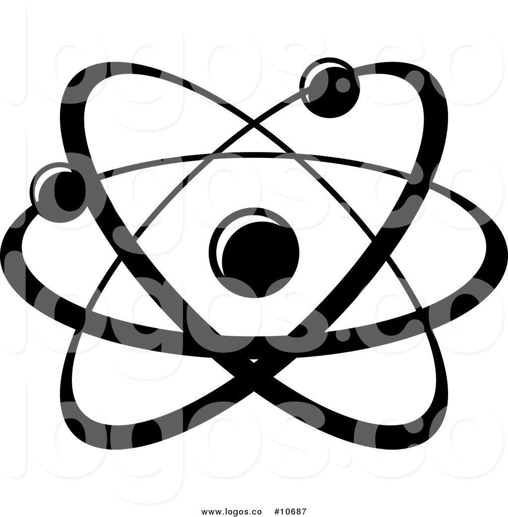 1024x1044 Royalty Free Clip Art Vector Black And White Atom Science Logo