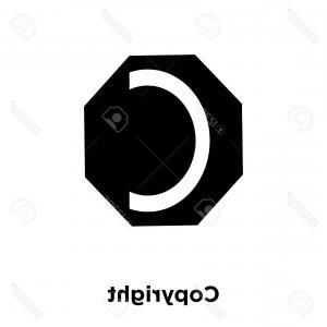 300x300 Stock Photo Button Sign Icon Vector Copyright Logo Design Blue