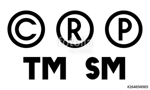 500x300 Copyright, Registered, Sound Recording Copyright, Trademark