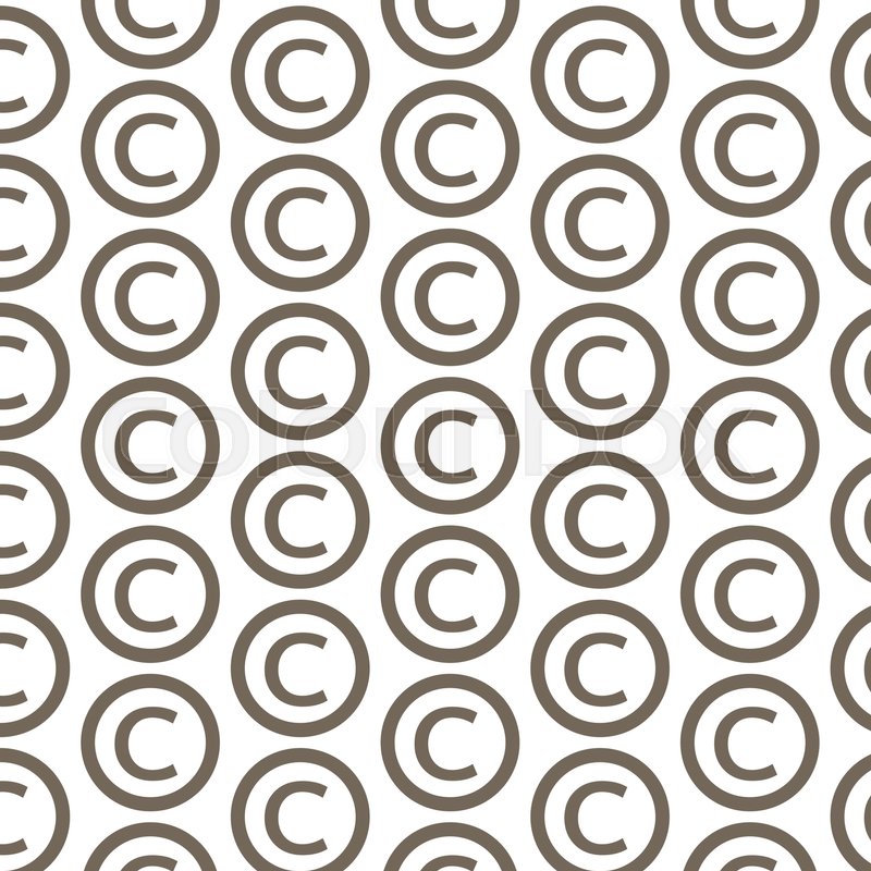 800x800 Pattern Background Copyright Symbol Stock Vector Colourbox