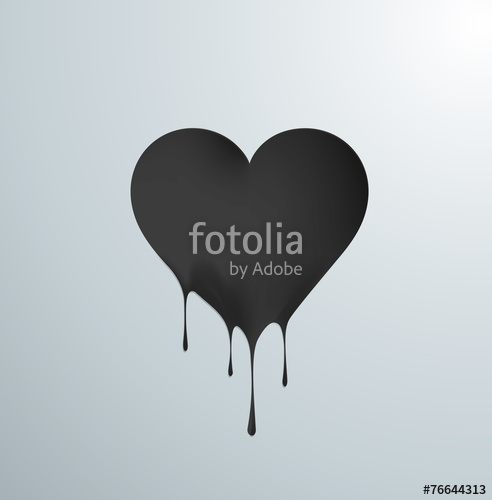 492x500 Negro En Gotas Amor Negro Stock Image