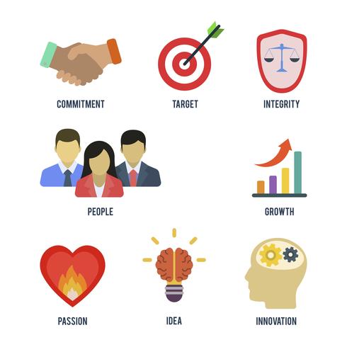 490x490 Flat Core Value Vectors