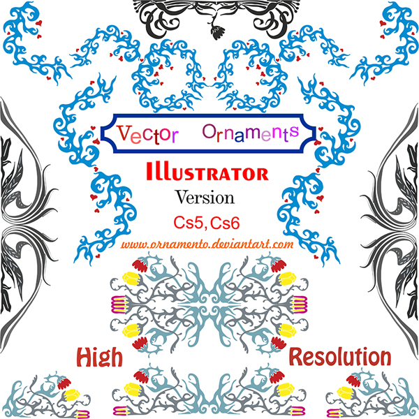 600x600 Free Vector Ornaments Corel Draw