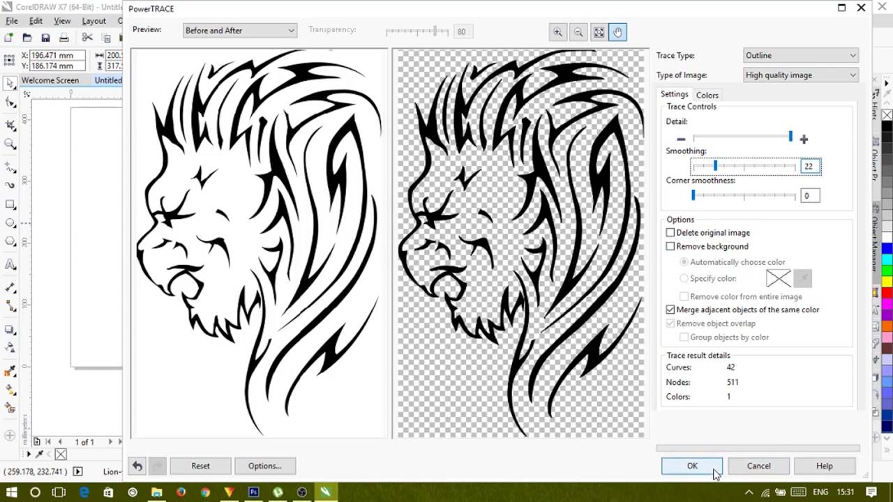 1280x720 Converting Low Quality Vector Drawing To High Quality