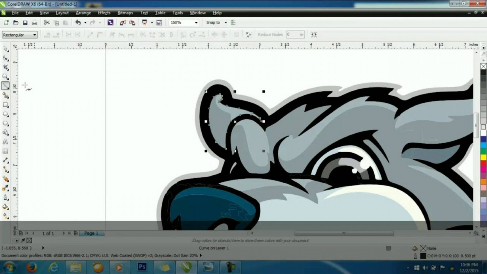 Coreldraw фон картинкой