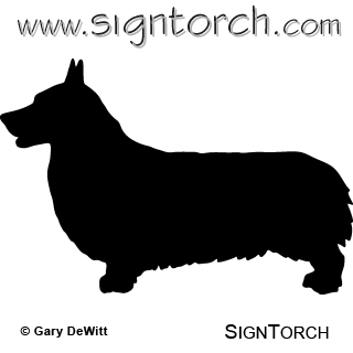 320x320 Pembroke Welsh Corgi Signtorch, Turning Images Into Vector Cut