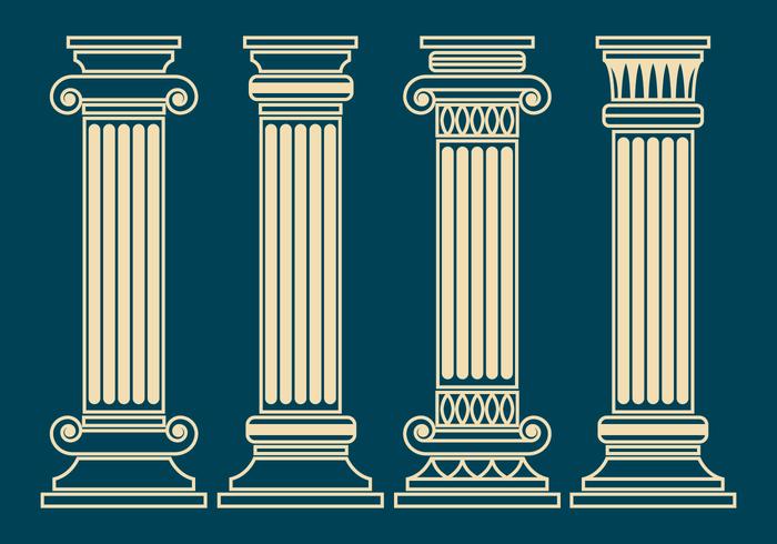 700x490 Corinthian Pillar Vector Set