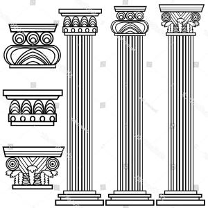 Corinthian Column Vector at Vectorified.com | Collection of Corinthian ...