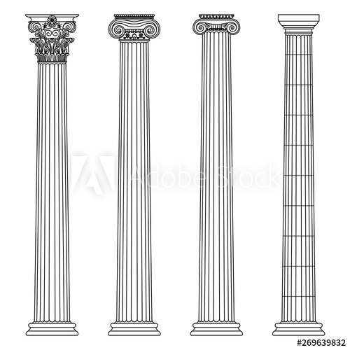 Corinthian Column Vector at Vectorified.com | Collection of Corinthian ...