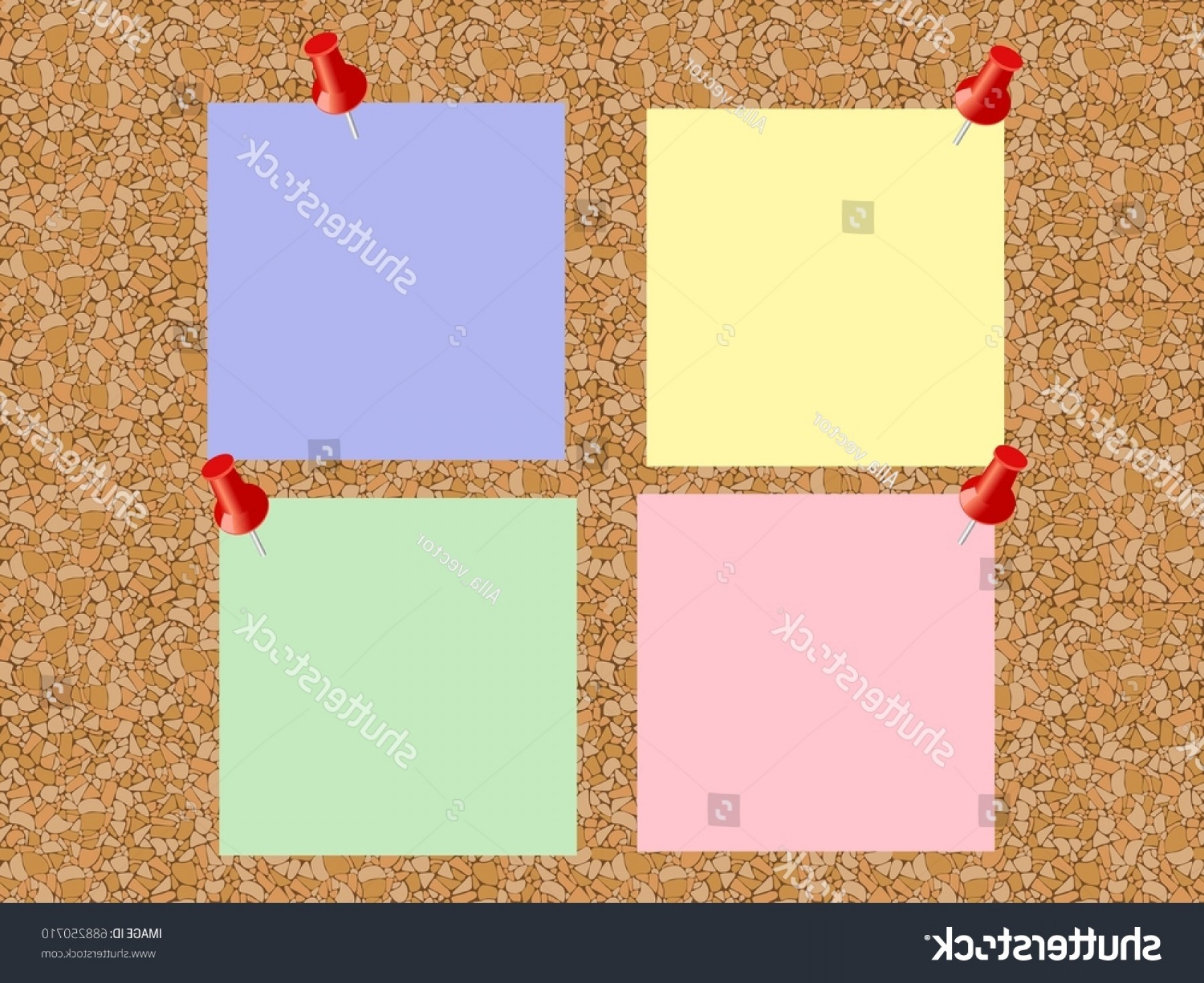 1800x1470 Cork Board Sheets Paper Notes Vector Hoodamathrun