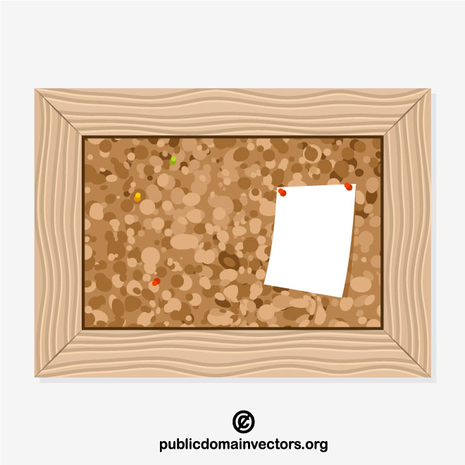 660x660 Cork Board Vector Clip Art