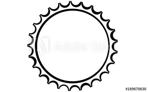 500x313 Black And White Beer Cork With Carved Sharp Edges The Shape