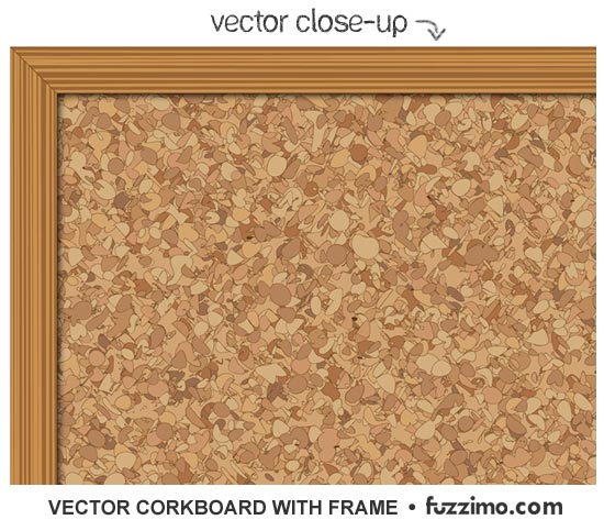 550x483 Free Vector Corkboard With Frame Fuzzimo