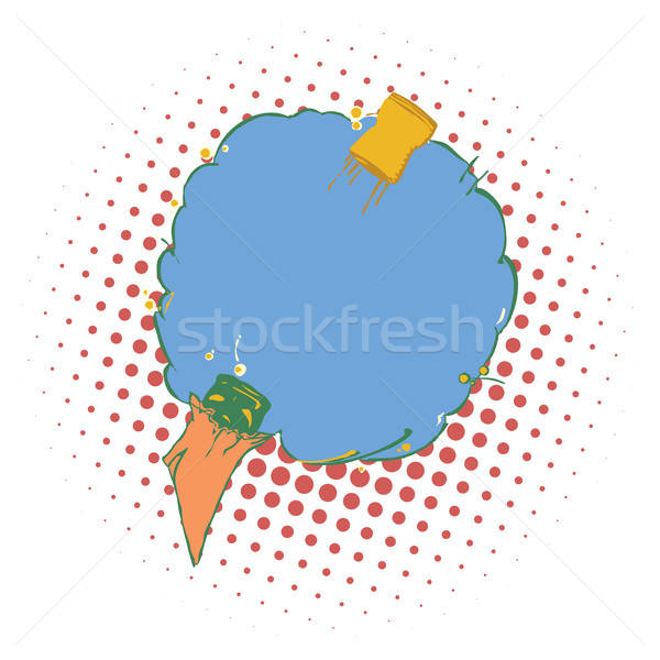 600x600 Open The Champagne Cork Vector Illustration Serhii Zhukovskyi
