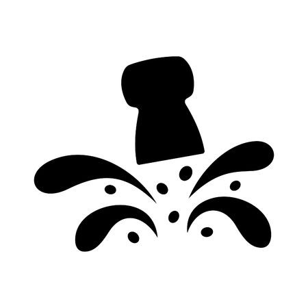 450x450 Wine With Flying Out Cork