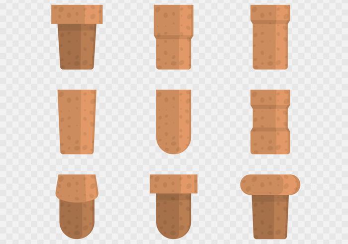 700x490 Brown Cork Plug Icons Vector